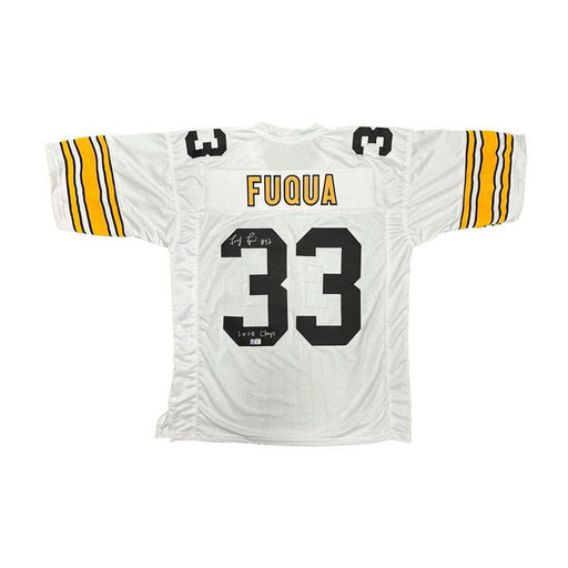 Frenchy Fuqua Autographed White Custom Jersey with "2X SB Champs"