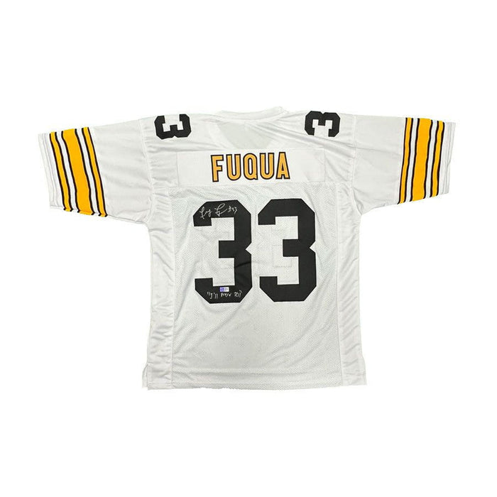 Frenchy Fuqua Autographed White Custom Jersey with I'll Never Tell