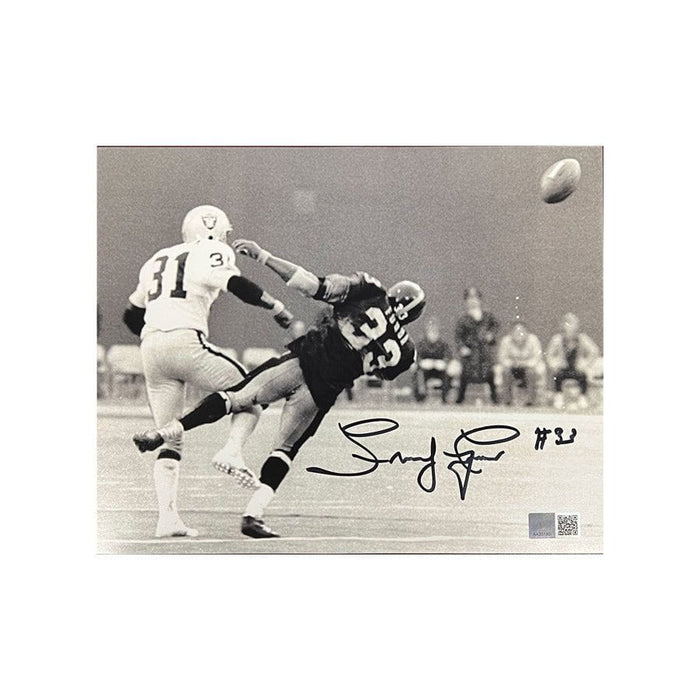 Frenchy Fuqua Signed Immaculate Reception Back View 8X10 Photo