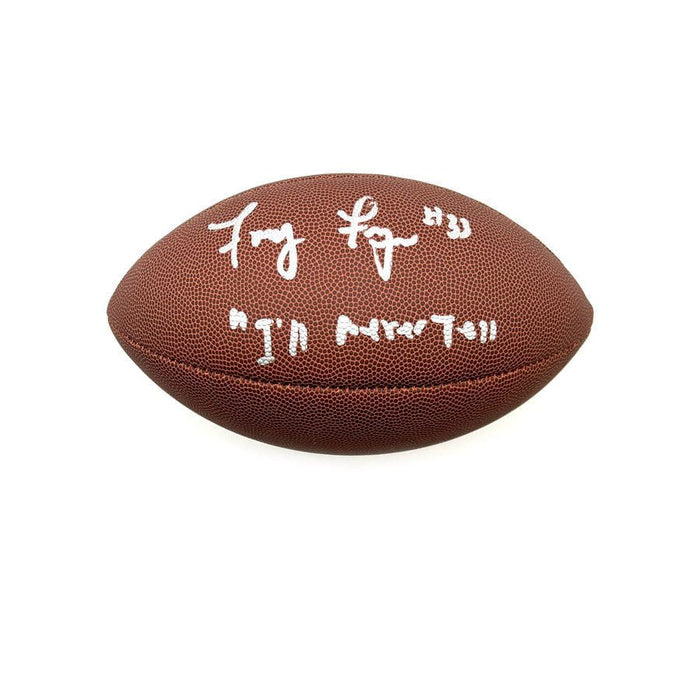 Frenchy Fuqua Signed Wilson Replica Football with 'I'll Never Tell'