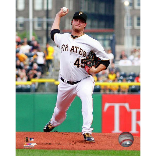 Gerrit Cole Pitching in White 8x10 - Unsigned