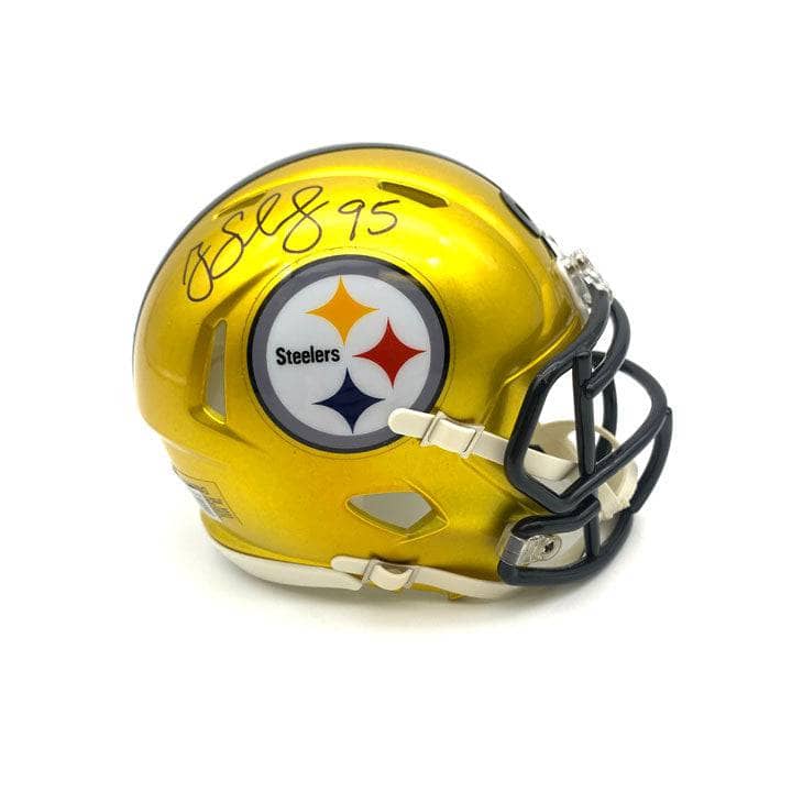 : Jack Lambert Autographed Steelers Blaze Mini Helmet W