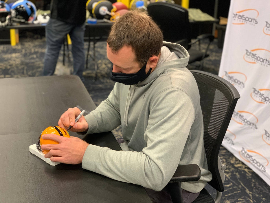 Heath Miller Autographed Pittsburgh Steelers 75 Anniversary Mini Helmet