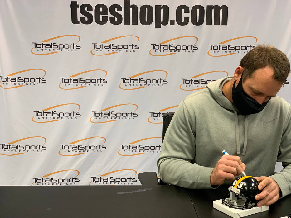 Heath Miller Autographed Pittsburgh Steelers Black Speed Mini Helmet