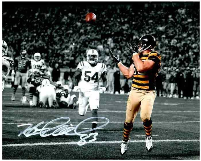 Sold at Auction: Heath Miller Pittsburgh Steelers signed Football Jersey.