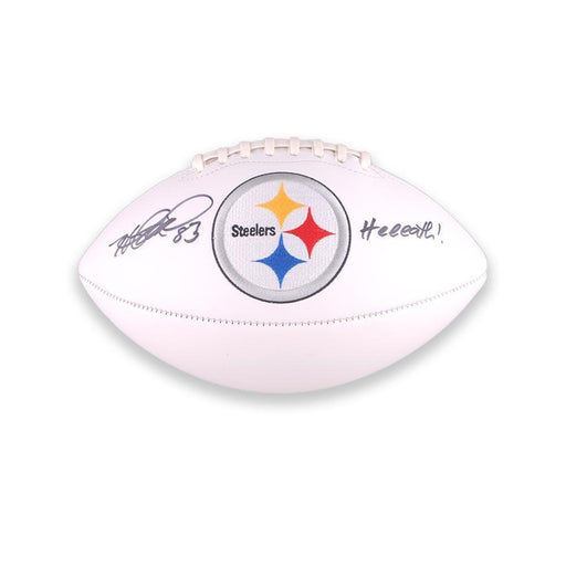 Heath Miller Autographed White Logo Football Inscribed "HEEAAATH"