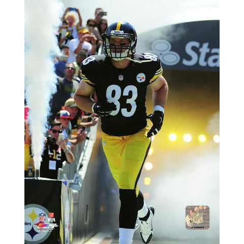 Pittsburgh Steelers #83 Heath Miller Signed 'a Hero Enters the Field' 8x10  Framed Photo