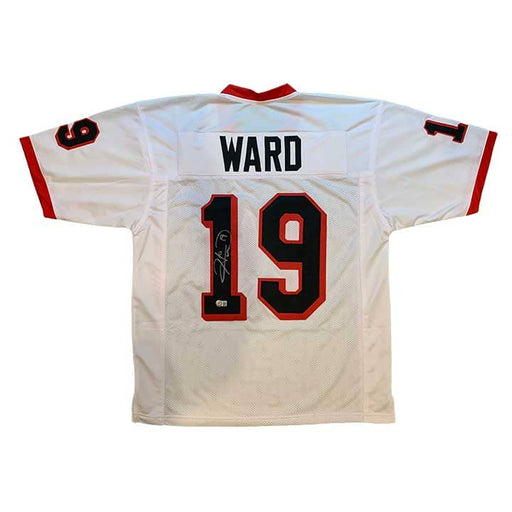Hines Ward Autographed Custom White College Jersey