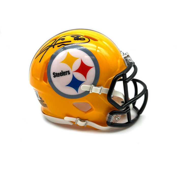 Hines Ward Autographed Pittsburgh Steelers 75th Anniversary Speed Mini Helmet