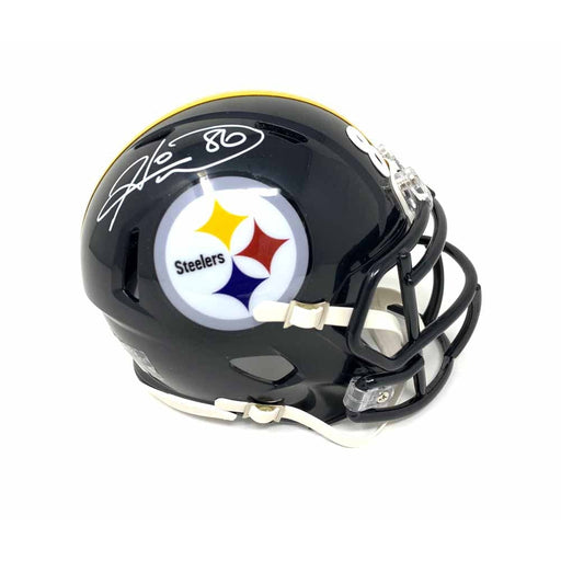 Hines Ward Signed Pittsburgh Steelers Black Speed Mini Helmet