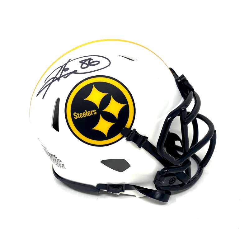 Hines Ward Autographed Steelers Lunar Mini Helmet SB XL MVP