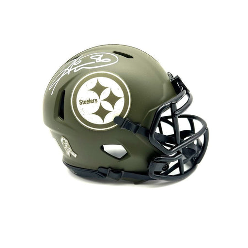 Hines Ward Autographed Pittsburgh Steelers Salute to Service Mini Helmet