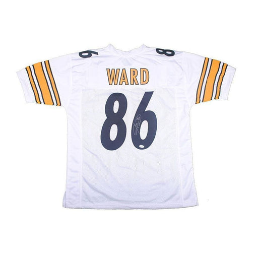 Hines Ward Autographed White Custom Jersey