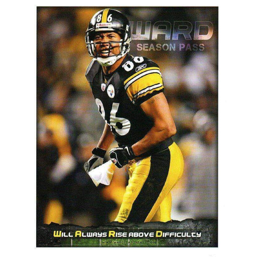 Hines Ward Custom "Season Pass" With Will Always Rise Above Difficulty" Unsigned 8X10 Paper