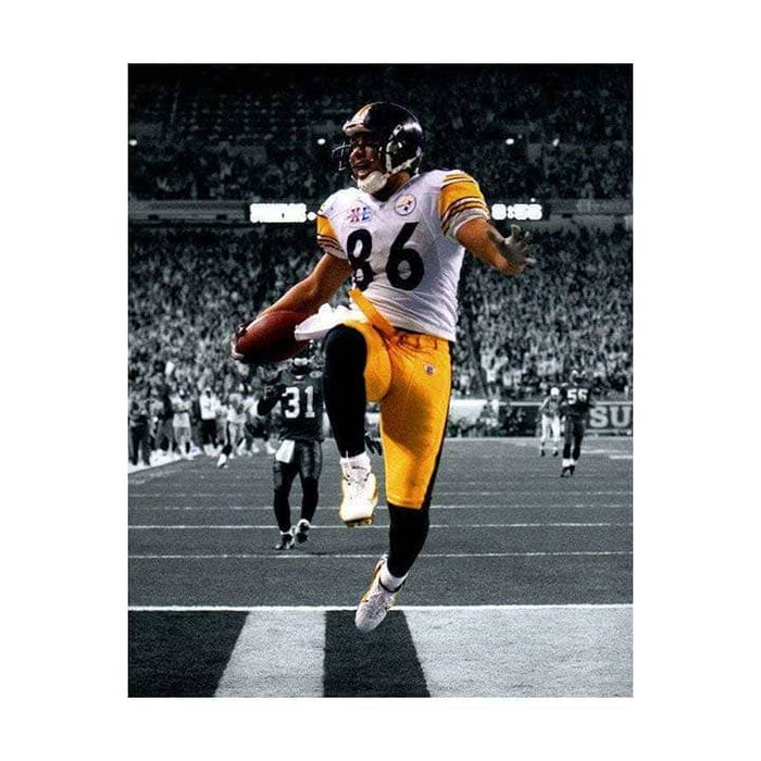 Hines Ward Leaping In TD SB40 Spotlight Unsigned 8x10 Photo