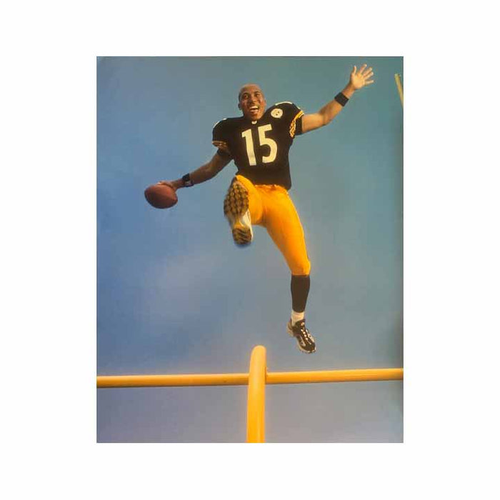 Hines Ward Leaping with Goalpost #15 Unsigned 16x20 Photo