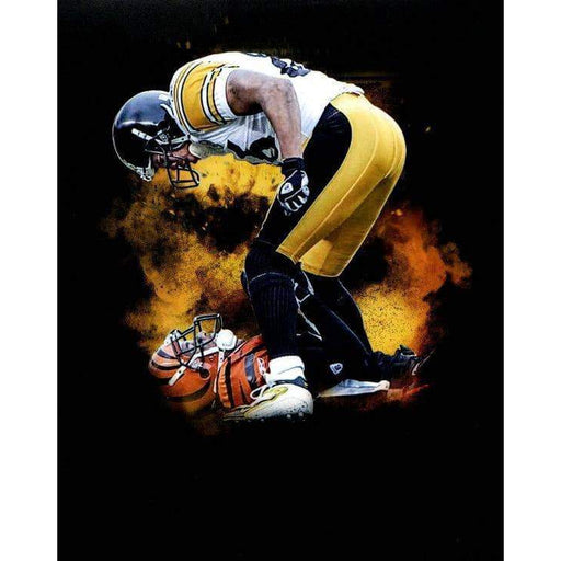 Hines Ward Over Bengal Explosion Unsigned 8X10 Photo