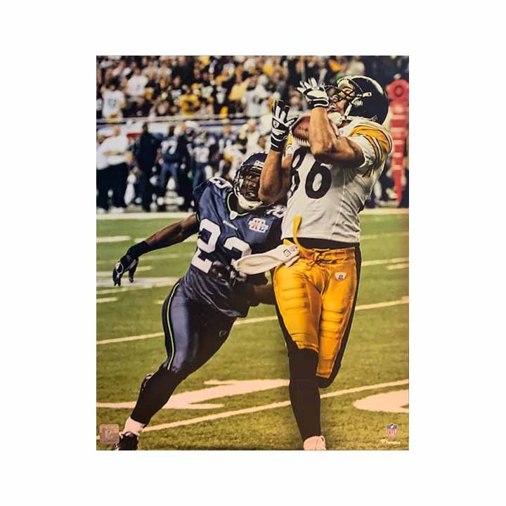 Jerome Bettis Running Over Urlacher Unsigned 16x20 Photo