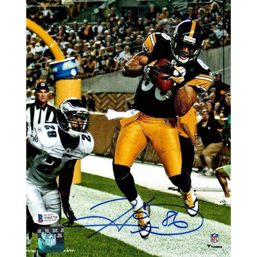 Hines Ward Signed Td Catch Vs. Eagles 16x20 Photo
