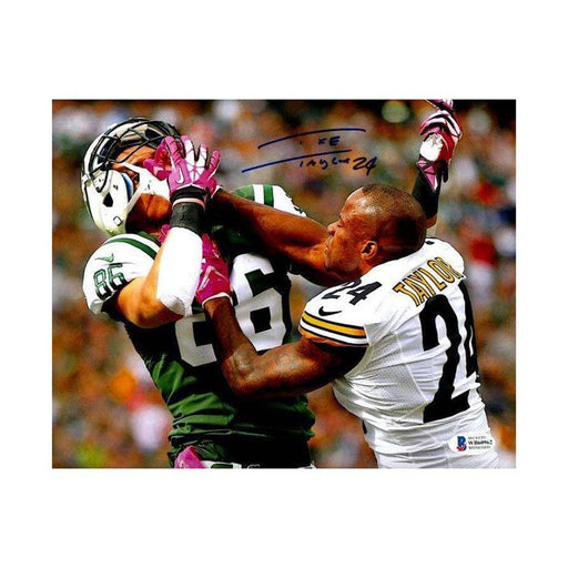 Ike Taylor Signed Fighting Jets 8X10 Photo