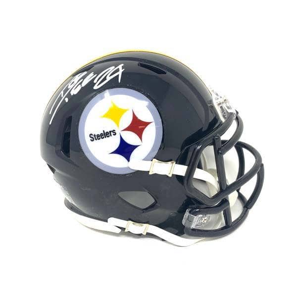 Ike Taylor Signed Pittsburgh Steelers Black Speed Mini Helmet