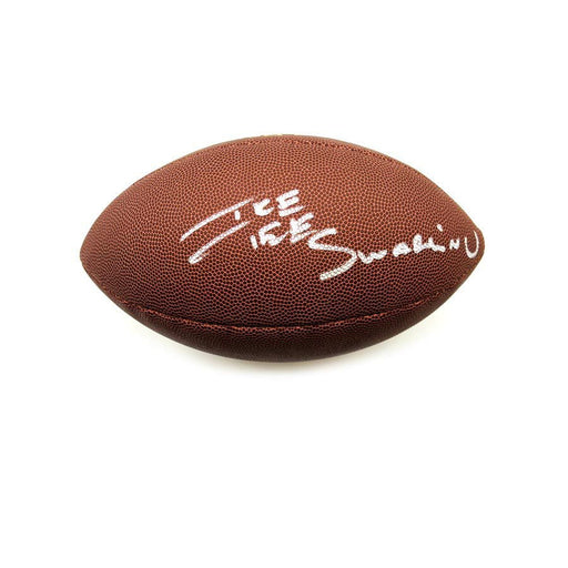 Ike Taylor Signed Wilson Replica Football with "Swaggin U"