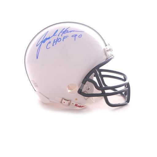Jack Ham Autographed Penn State White Mini Helmet with CHOF 90