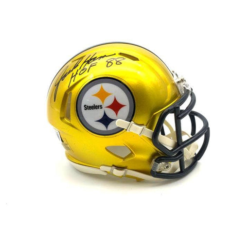 James Harrison Signed Black Steelers Mini Speed Helmet — TSEShop