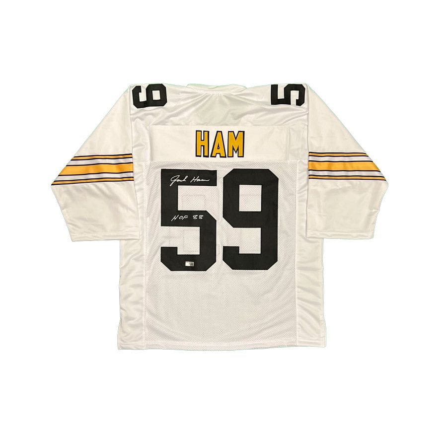 TSE Jack Ham Autographed Custom Anniversary Jersey Inscribed 'HOF 88'