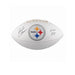 Jack Ham Autographed White Steelers Logo Football With Hof 88