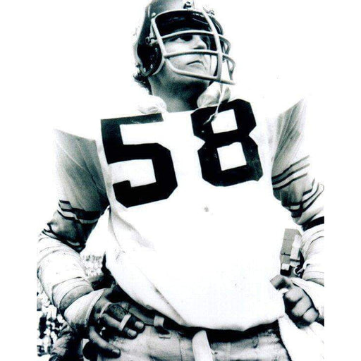 Jack Lambert Up Close In White With Hands On Hips Unsigned 8X10 Photo
