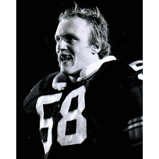 Jack Lambert with Tongue in Missing Teeth B&W Unsigned 8x10 Photo