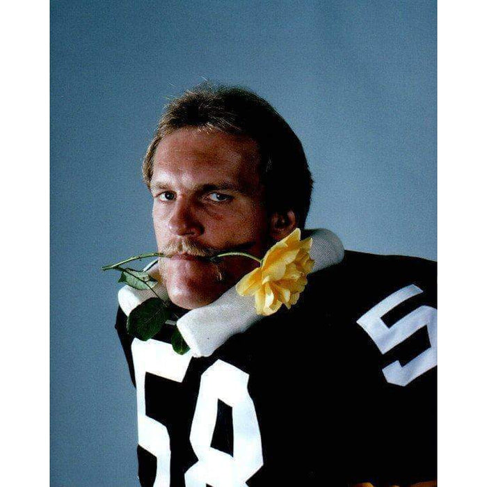 Jack Lambert Yellow Rose in Mouth Unsigned Licensed 8x10 Photo