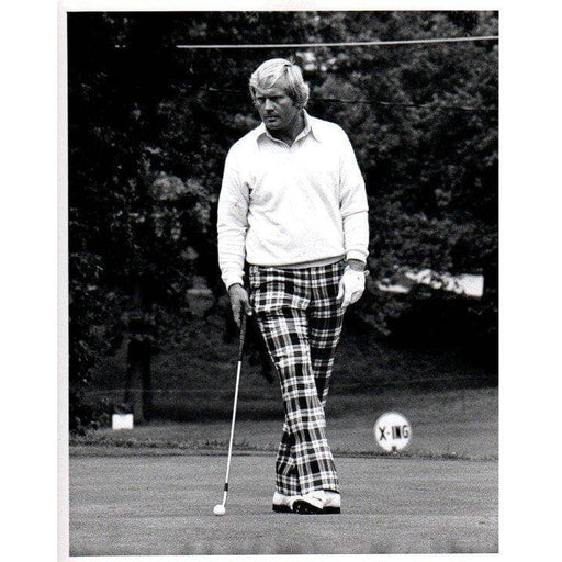 Jack Nicklaus Checkered Pants Right Leg Over Left Unsigned Old Time Photo