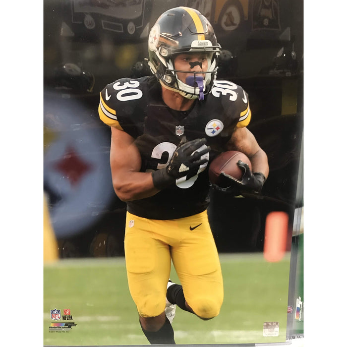 James Conner Running with Ball (color) 16x20 Photo