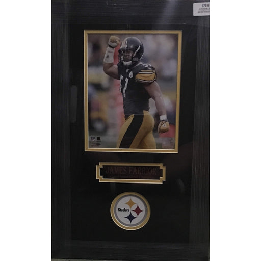 James Farrior Fist Pump 8x10 Unsigned - Professionally Framed