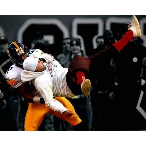 James Harrison Body Slam Against Browns Fan Spotlight Unsigned 8x10 Photo