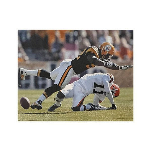 James Harrison Hitting Browns Player Color Unsigned 8X10 Photo