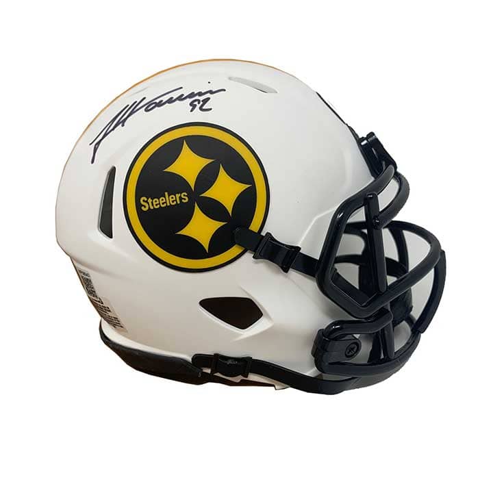 Pittsburgh Steelers James Harrison Signed Speed Flash Mini Helmet