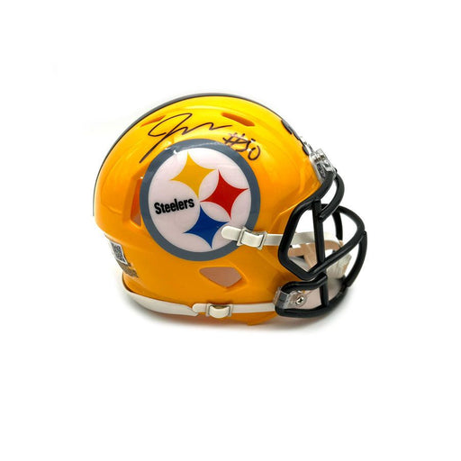 Jaylen Warren Signed Pittsburgh Steelers 75th Anniversary Mini Helmet