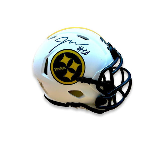 Jaylen Warren Signed Pittsburgh Steelers Lunar Mini Helmet