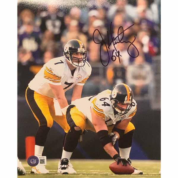 Jeff Hartings Autographed Ben Under Center (Side) 8x10 Photo
