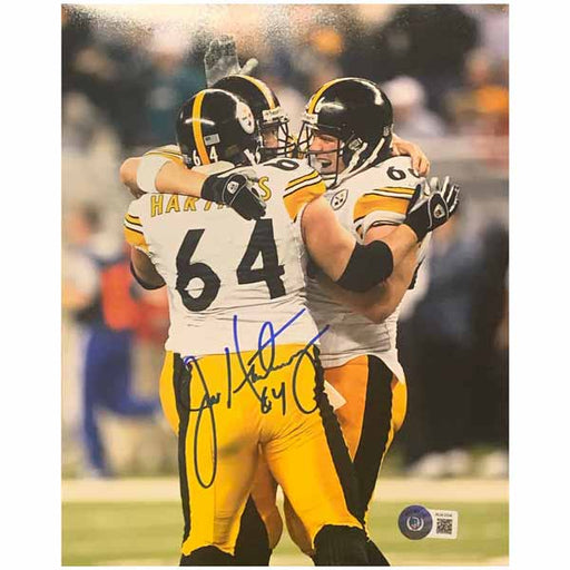 Jeff Hartings Autographed Celebrating with Faneca 8x10 Photo