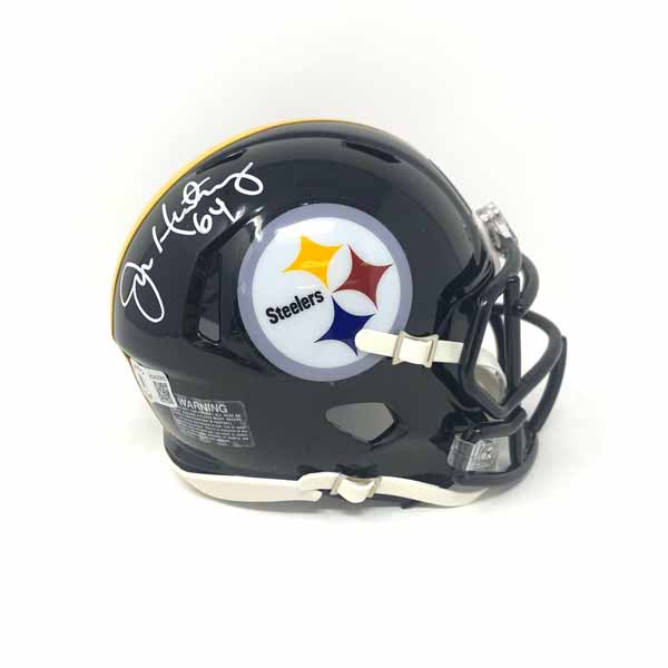 Jeff Hartings Autographed Pittsburgh Steelers Black Speed Mini Helmet