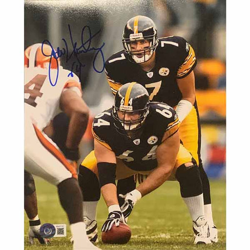 Jeff Hartings Autographed Ready Vs. Browns 8x10 Photo