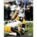 Jeff Reed Signed Kicking Field Goal in SBXL (White Jersey) 8x10 Photo