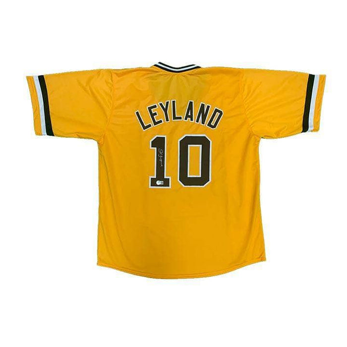 Jim Leyland Signed Custom Gold Baseball Jersey — TSEShop