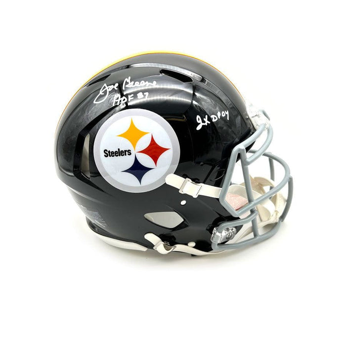 Joe Greene Autographed Signed Steelers Mini Helmet - Beckett Authentic 