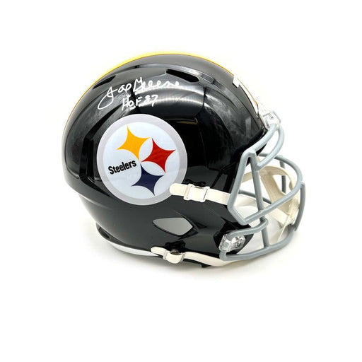 Joe Greene Autographed Pittsburgh Steelers Full Size Replica TB Speed Helmet with HOF 87
