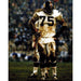Joe Greene Unsigned Muddy White Uniform 16x20 Photo
